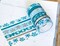 FOILED Teal & Silver Snowflakes Snowy Winter Washi Tape Set (#W005)